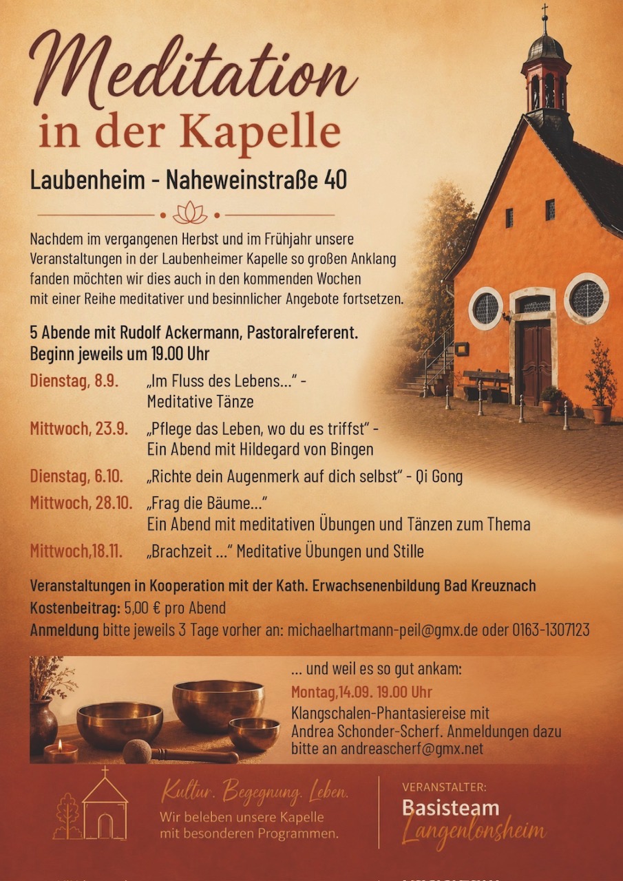 Meditation in der Kapelle Lau